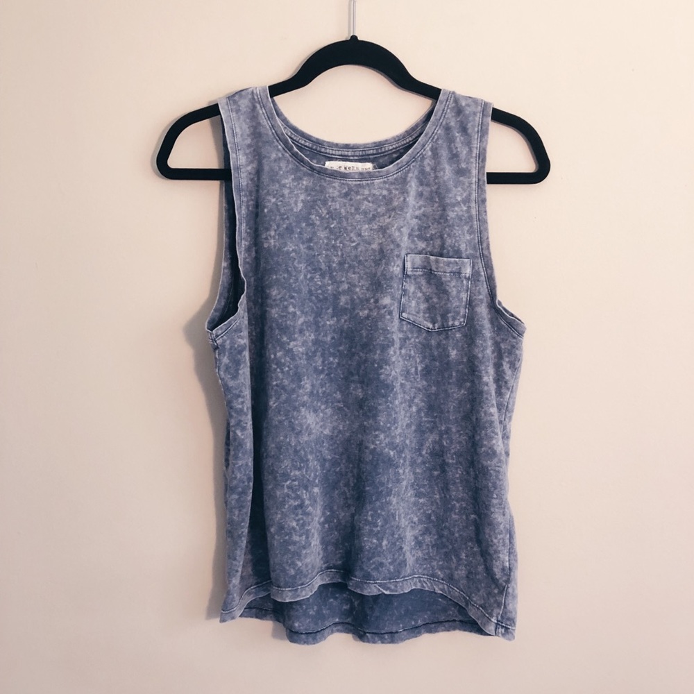 If It Were Me | Acid Wash, Distressed Tank Top
